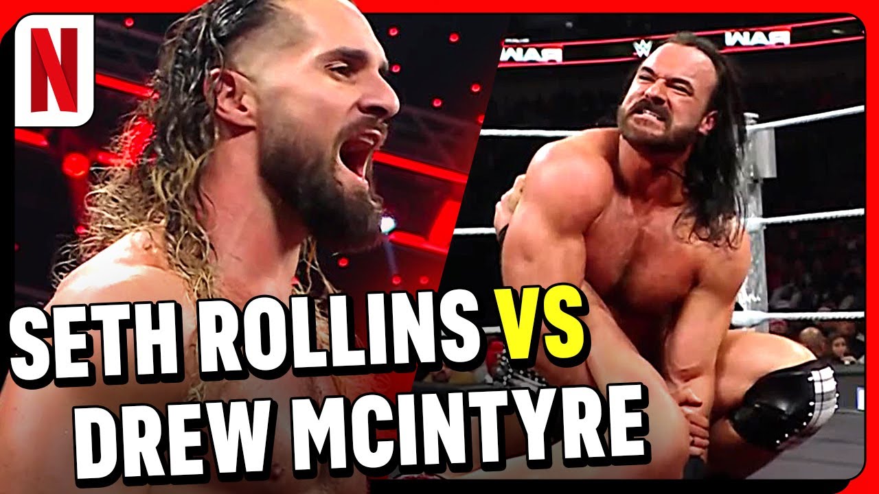 A LUTA FOI PURO CAOS 🔥 Seth Rollins vs. Drew McIntyre 🩸 | Oficial | WWE RAW | Netflix Brasil