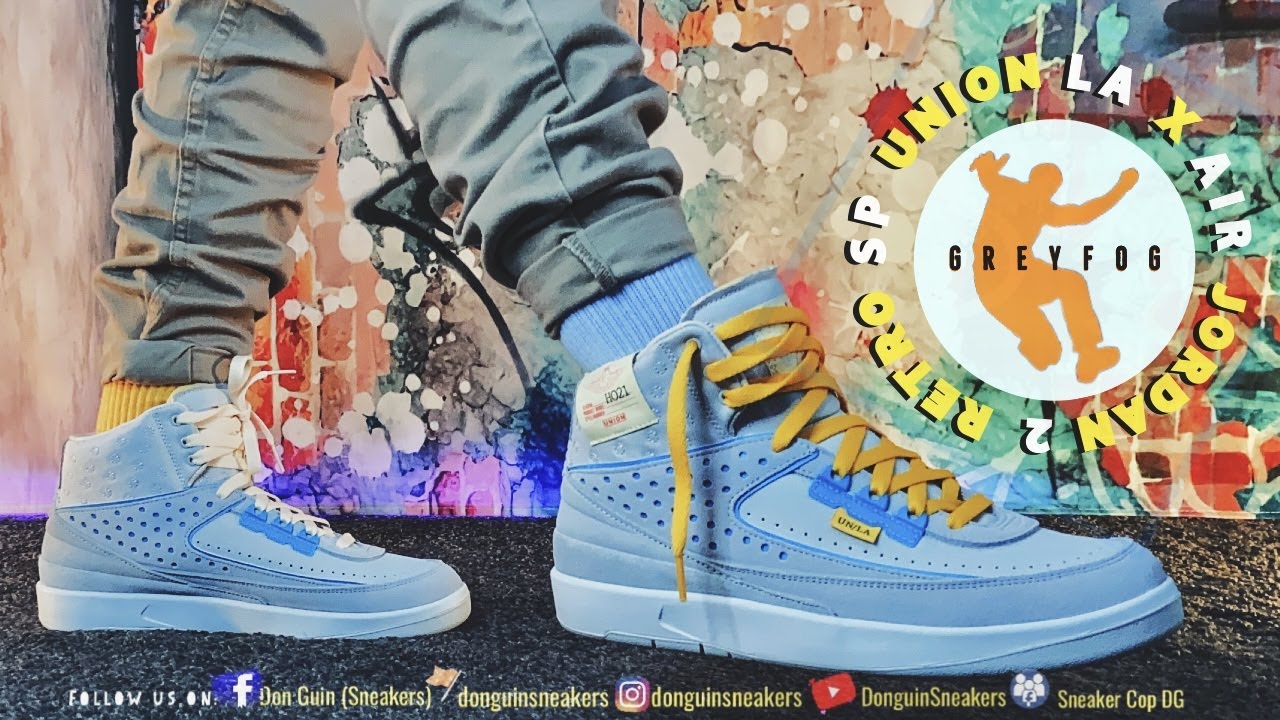 UNION LA X AIR JORDAN 2 RETRO SP 'GREY FOG' DETAILED & ON FEET