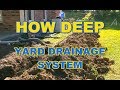 How Deep Do You Dig for A Yard Drainage System