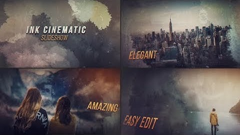 Ink Cinematic Slideshow by hgungor | After Effects Video Display Template #AfterEffectsTemplate