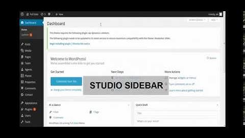 Custom Blog and Sidebar in "Studio Multipurpose One Page Wordpress Theme"