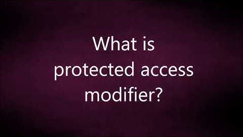 What is  protected access  modifier? | Java Interview Questions