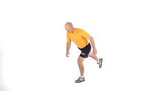 NAVY FITNESS - REVERSE LUNGE, ELBOW TO INSTEP, IN PLACE