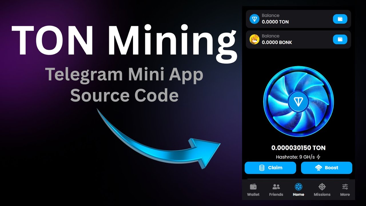  Telegram TON Mining Mini App || TON Mining Bot