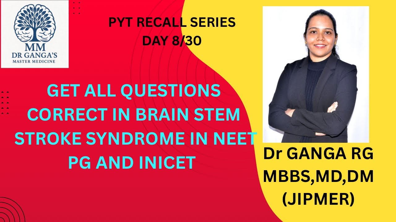 ТОЧНЫЕ 3 ШАГА ДЛЯ ДИАГНОСТИКИ ЛЮБОГО СЛУЧАЯ ИНСУЛЬТА СТВОЛА ГОЛОВНОГО МОЗГА ДЛЯ ВАШИХ NEET, PG И ...