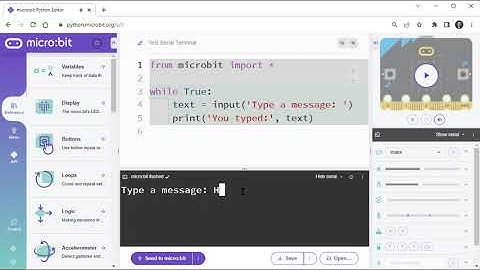 Use micro:bit Python Editor V3 Serial Monitor