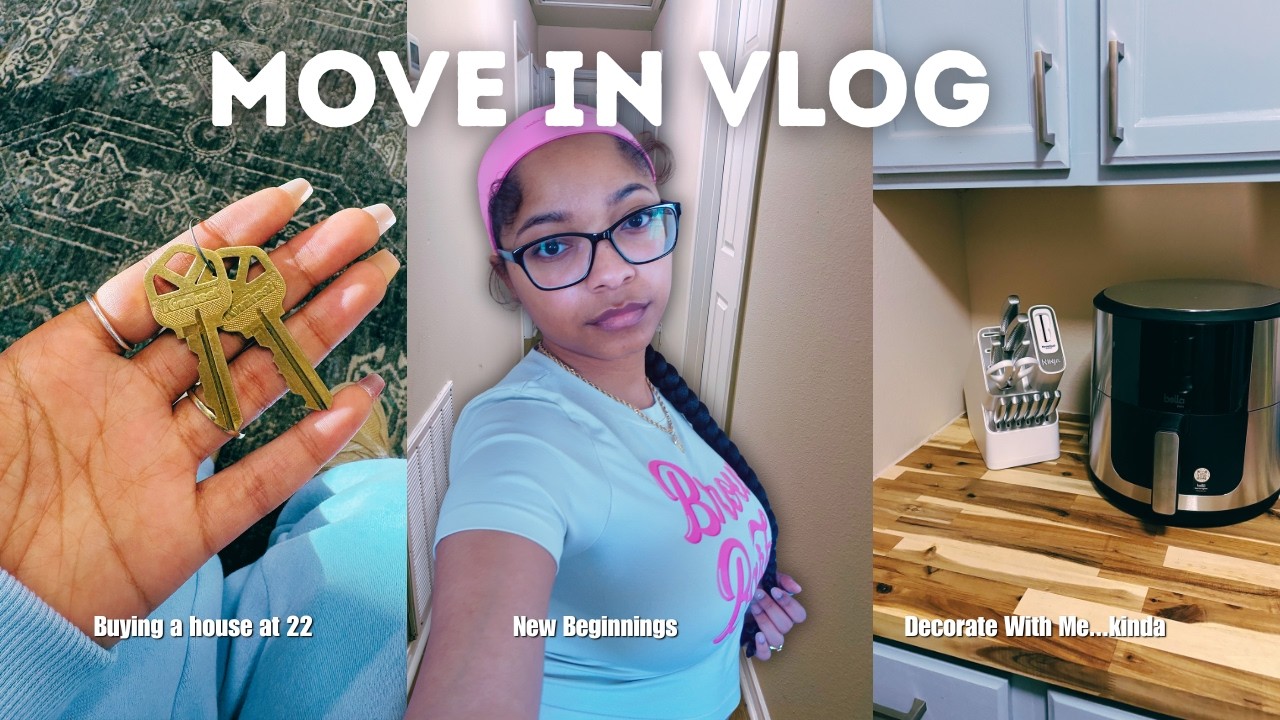 Moving Into a House at 22 | empty house tour, unpacking, decor shopping
