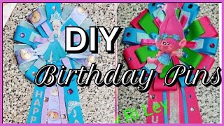 DIY: BIRTHDAY PINS!🧵🎀 (How to make them, step by step)