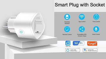 RSH EU Smart Plug Socket with Timer, Tuya WiFi for Smart Home, Compatible with Alexa Google