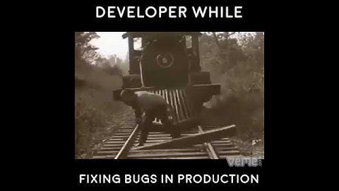 Production bug fixing train