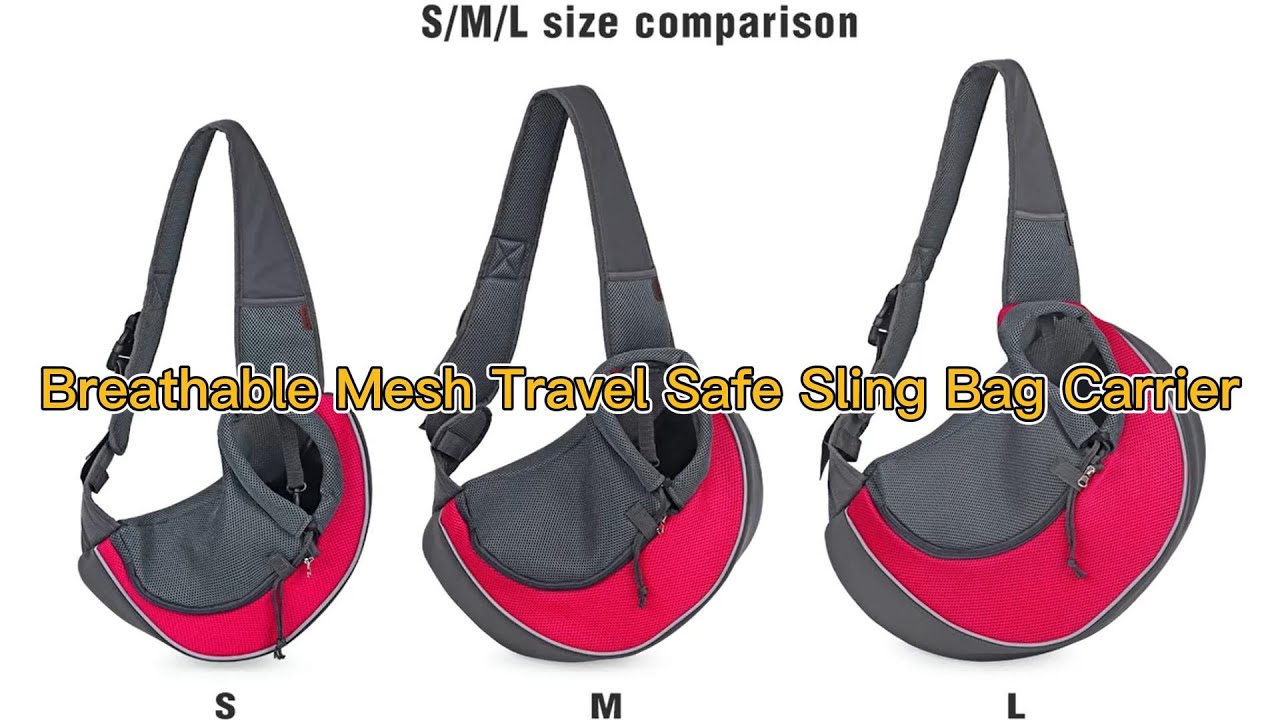 Breathable Mesh Travel Safe Sling Bag Carrier