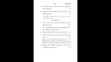 BPCC - 134  June 2024 Question Paper