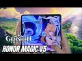 HONOR MAGIC V5 TEST GAME Genshin Impact MAX Graphics | Snapdragon 8 Elite