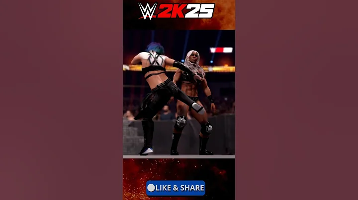 Asuka VS Jade Cargill #wwe #wwe2k25 #asuka #jadecargillwwe #queenofthering #yt #shorts