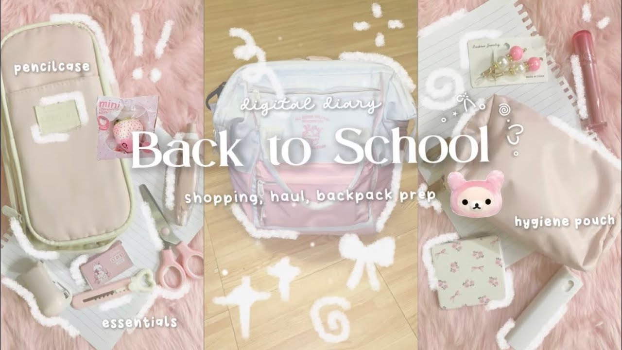 back to school 💞🗒️ shopping, haul, backpack prep