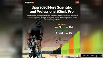 iGPSPORT iGS630S GPS Bike Computer Global Map Navigation Support Yaw planning Smart Climb Planning I