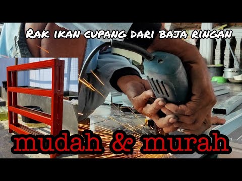 WOWW TUTORIAL CARA BIKIN RAK  IKAN  CUPANG  DARI  CANAL 