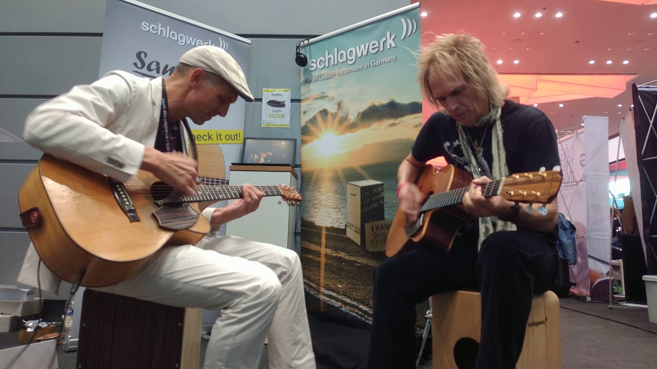 Supersession with 72 frets, Gundy Keller and percussion solo on Schlagwerk SamJam