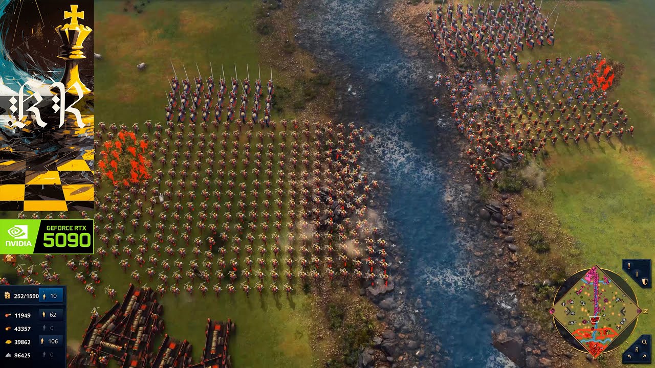 Age of Empires 4 | 4K Ultra RTX 5090 | English Massive Crossbow Army Cleanses the Rus on Battlefield