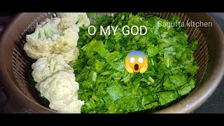 गोभी और पालक की सब्ज़ी | पालक गोबी | Easy Palak Recipes | Cauliflower Spinach Curry| PalakGobiRecipe