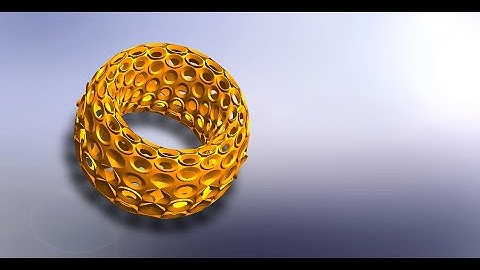 How To Make a Flat Ring Type Toroid Structure With a Detailed Circular Honeycomb Pattern (part 1)