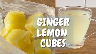 Easy to make‼️GINGER LEMON ice cubes | For hot or cold drinks✅