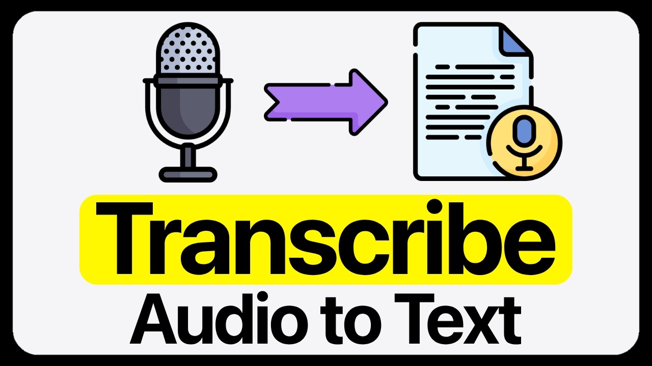 How to Transcribe Audio to Text - YouTube