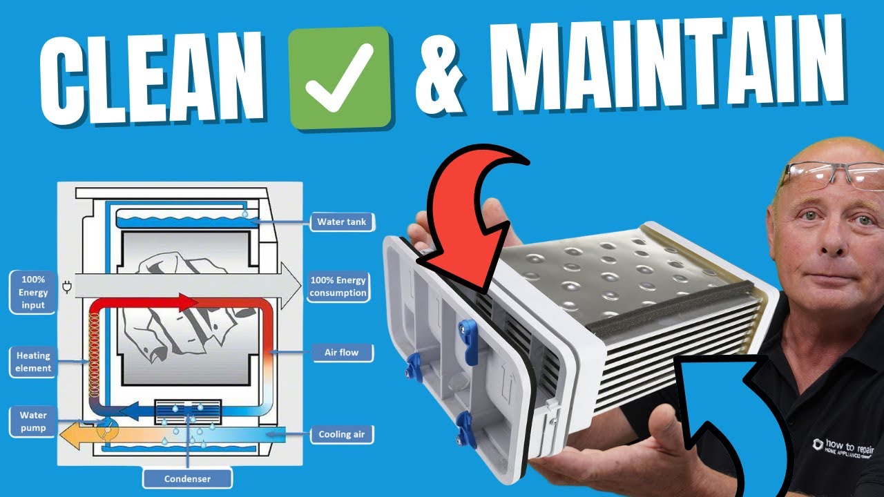 How to Clean a Tumble Dryer Condenser Box Unit, Saves Drying Time
