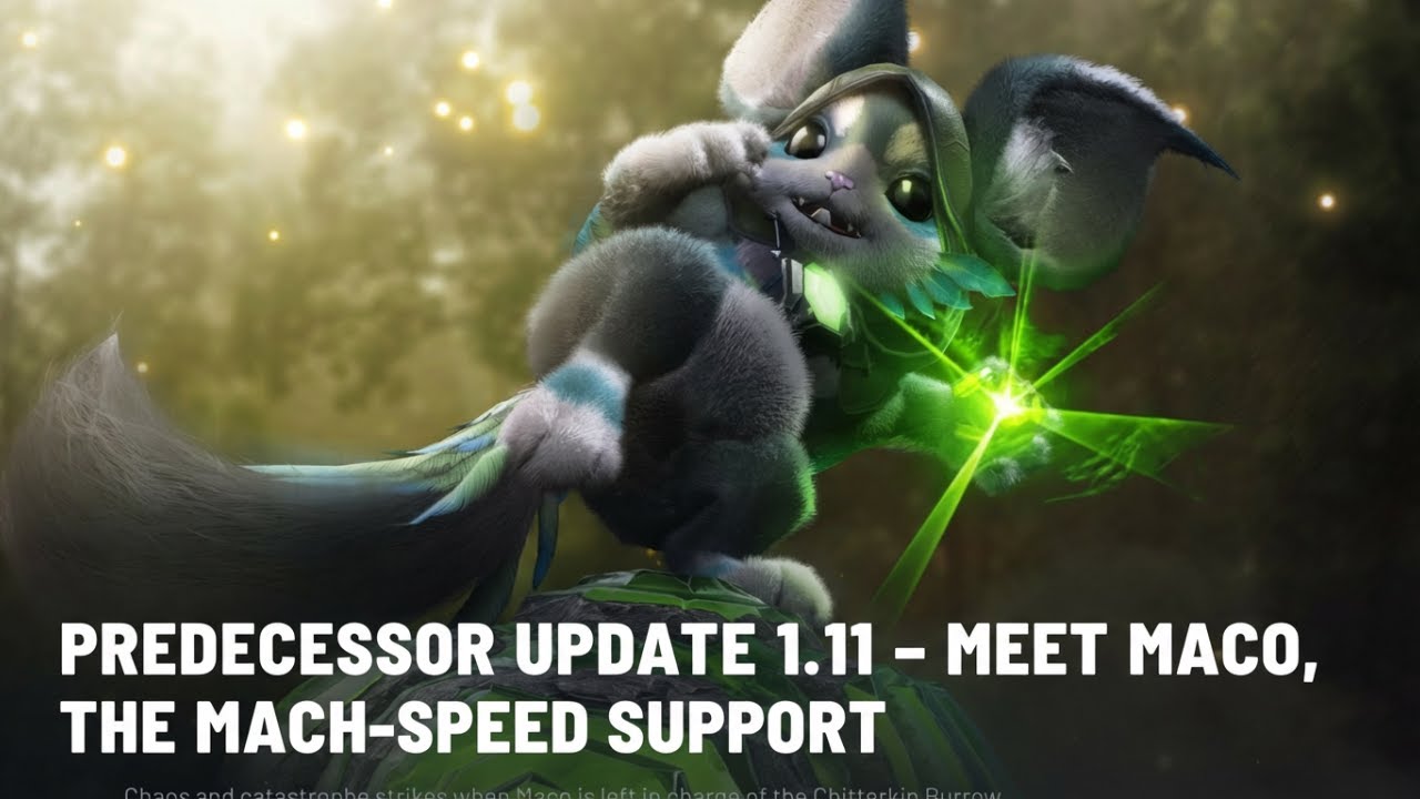 Предшествующее обновление 1.11 – Знакомьтесь, Maco, служба поддержки Mach-Speed.