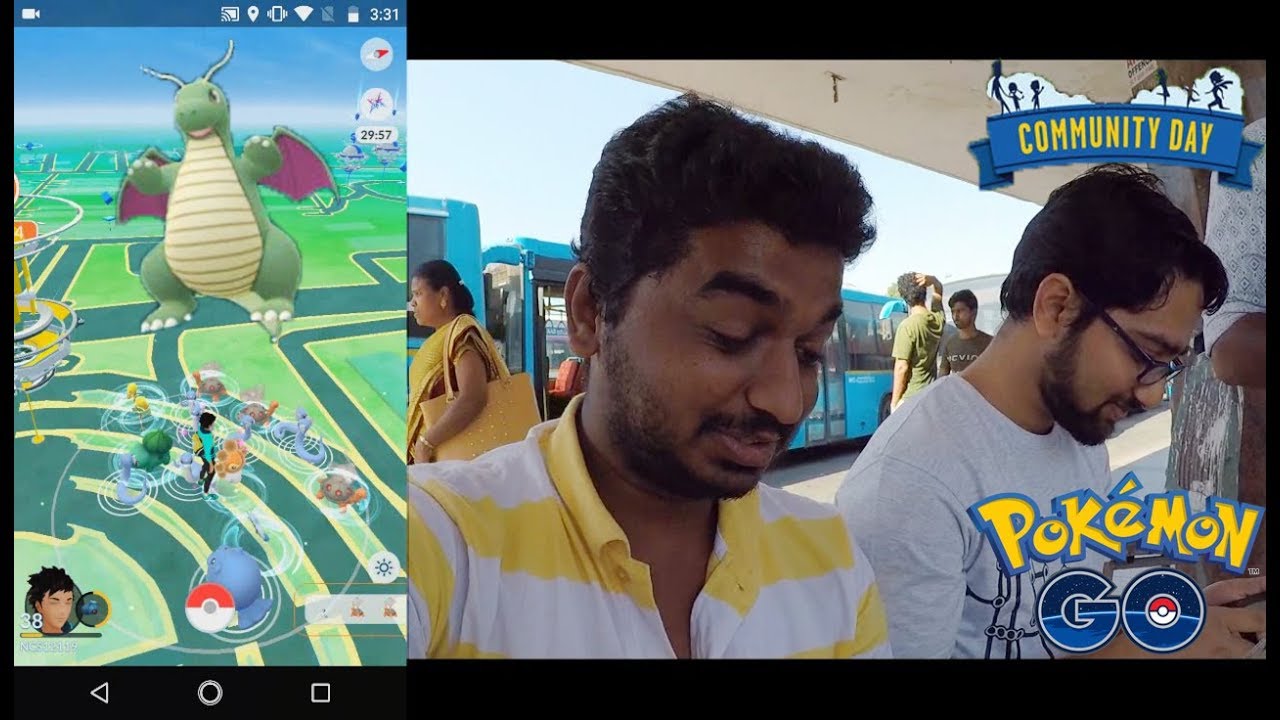 Shiny Dragonite Pokemon Go Community Day Bangalore India Youtube