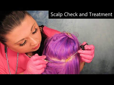 ASMR Scalp Check and Treatment (Scalp Scratching, Scalp Massage, Latex Gloves) Medical Roleplay