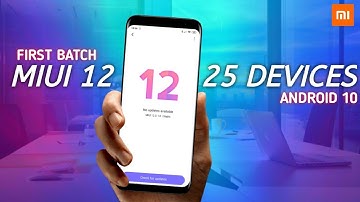 MIUI 12 FIRST 25 DEVICES TO GET EARLY UPDATE
