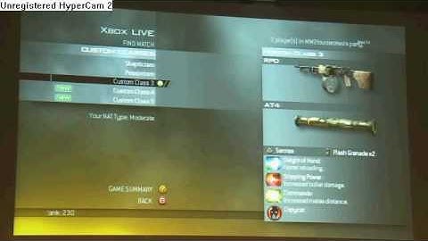 Call of Duty Modern Warfare 2 Custom Classes