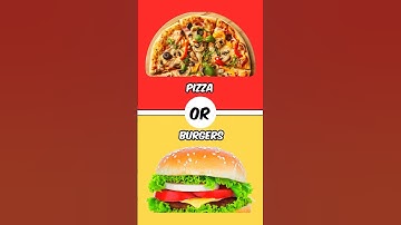 Would You Rather Questions 🤔 | Pizza or Burger? 🌟 #WouldYouRather #ViralQuestions"