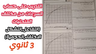 التدريب على حساب السرعات (التفاعل،التشكل، الإختفاء،الحجمية) من مختلف المنحنيات||بكالوريا 2025