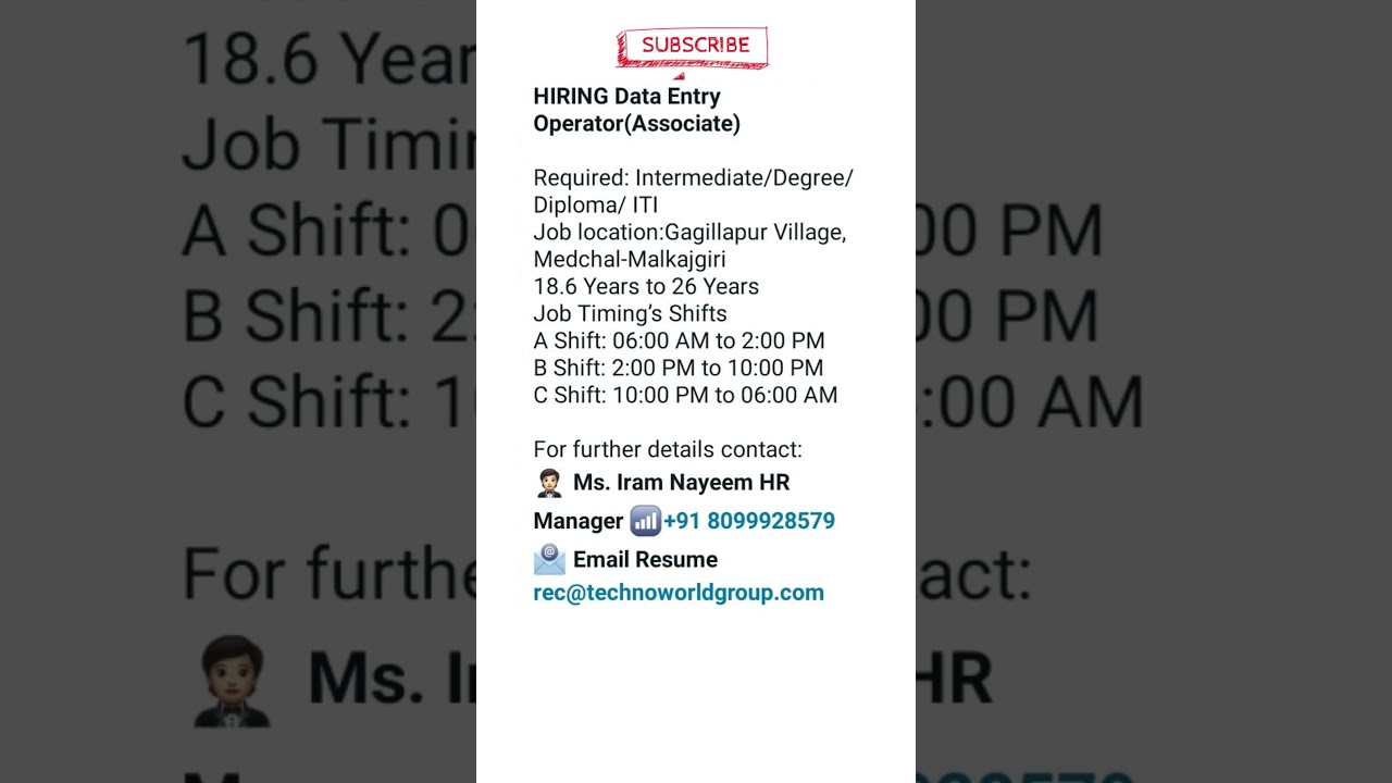 Hyderabad Jobs 2024 | jobs in Hyderabad | Part Time Jobs | work From Home jobs | freshers jobs