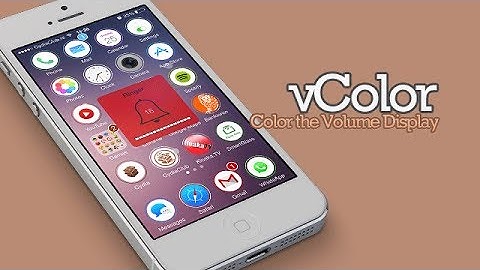 vColor - iOS 7 Volume Color Tweak (Cydia)