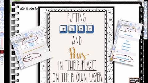 Using ZoomNotes -  Putting Text And Pens On Their Own Layers Automatically