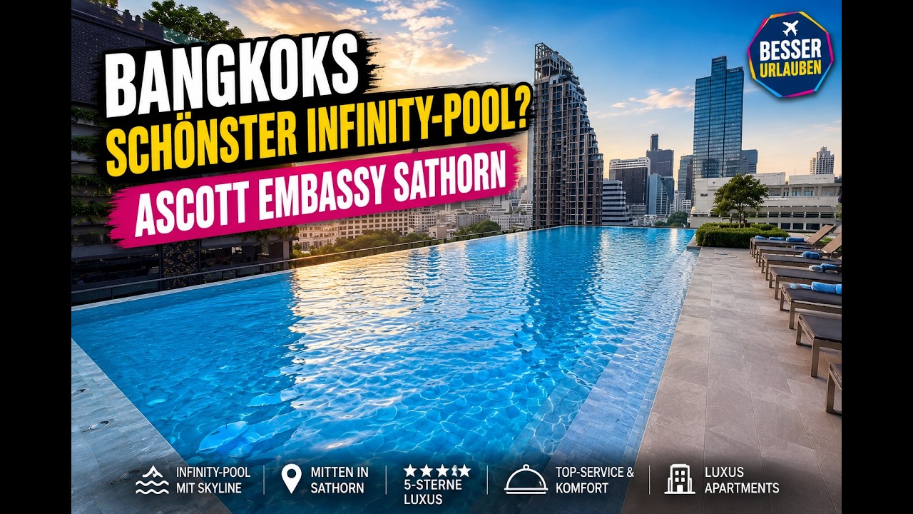 Pool & Ausblick Embassy Sathorn