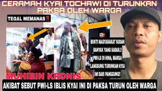 Chronic Kibin.!! Kyai Tochawi was forced to step down during a sermon by residents after calling ...