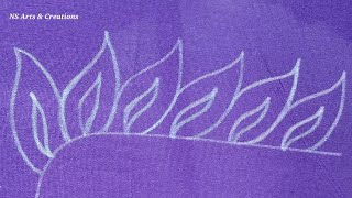 Fully Thread work Blouse Design With Aari Work |  Maggam Works 