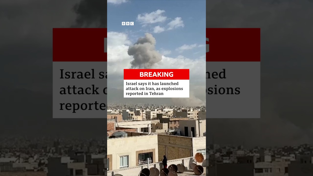 Israel says it has launched attack on Iran, as explosions reported in Tehran. #BBCNews