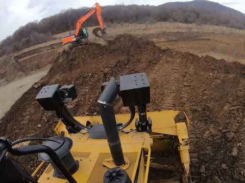ბულდოზერის მუშაობა / Caterpillar D6 Bulldozer at Work