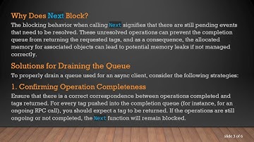 How to Drain a gRPC C+ +  Async Client Completion Queue for Efficient Memory Management