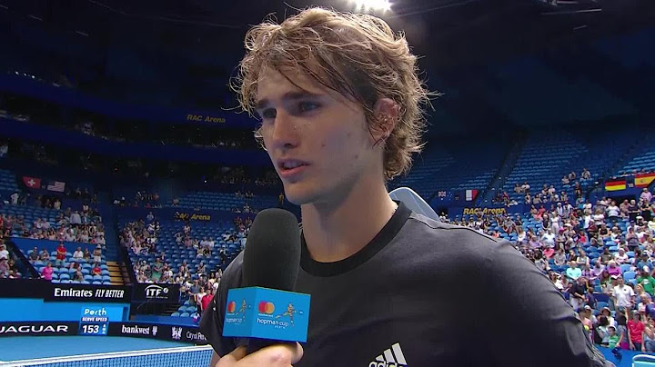 Alexander Zverev on-court interview (RR) | Mastercard Hopman Cup 2019