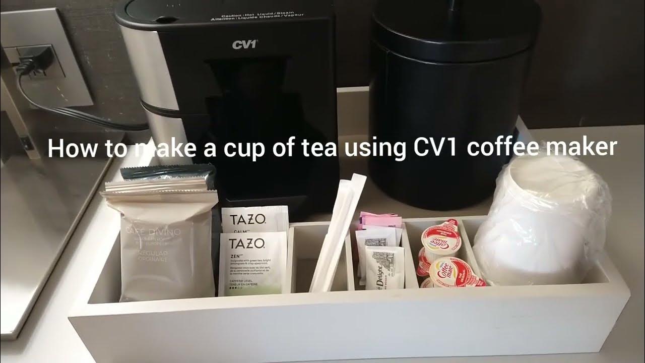 How to make a cup of tea using CV1 coffee maker YouTube