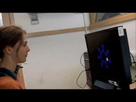 Multiple Distractor Task using Head and Eye Gaze Trackers
