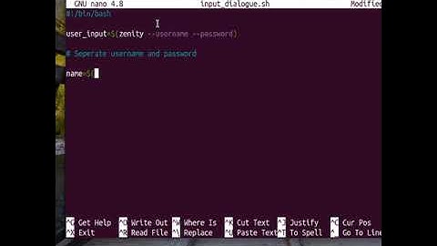 Use Input dialogs in your bash script