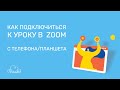 Как подключиться к уроку ZOOM через телефон или планшет