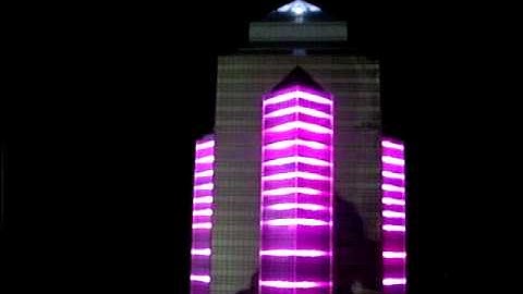K&A Models - Architectural Model - The Centre Tower Model Color-Changing Lighting Effect